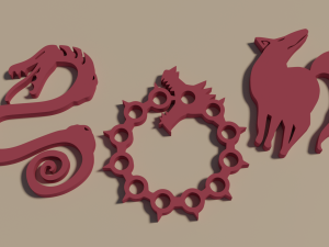 the seven deadly sins - nanatsu no taizai symbols Modèles 3D en vedette