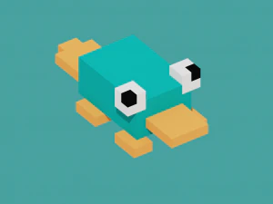 animal voxel Modelo 3D