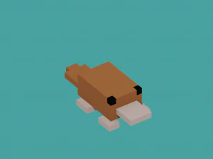 animal voxel Modelo 3D