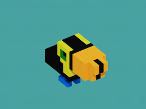 animal voxel Modelo 3D