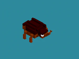 animal voxel Modelo 3D