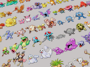 pokemon sprite voxel 1 gen Modelo 3D