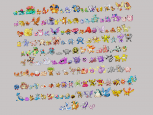 pokemon sprite voxel 1 gen Modelo 3D
