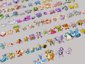 pokemon sprite voxel 1 gen Modelo 3D