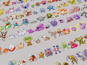 pokemon sprite voxel 1 gen Modelo 3D