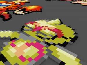 pokemon sprite voxel 3 gen 3D Модель