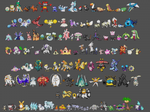 pokemon sprite voxel 7 gen 3D Model