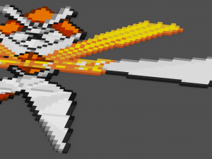 pokemon sprite voxel 7 gen 3D Model