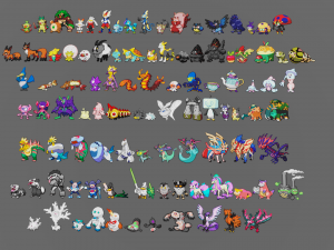 pokemon sprite voxel 8 gen Modelo 3D