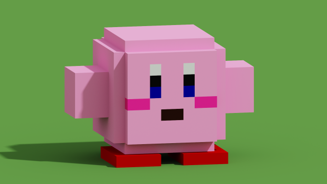 kirby minecraft smash ultimate Modelo de Impressão 3D .c4d .max .obj .3ds .fbx .stl .blend 