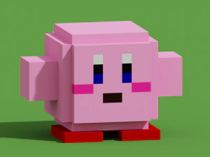 Kirby Minecraft Smash Ultimate Modelo de Impressão 3D