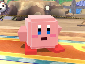 kirby minecraft smash ultimate 3D Print Model