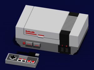 nes console voxel 3D 프린트 모델