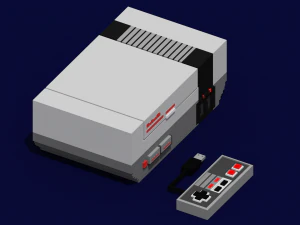 nes console voxel 3D Print Model