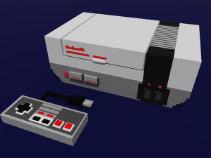 nes console voxel 3D-printmodel