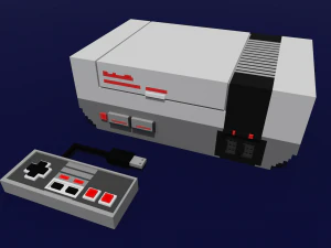nes console voxel 3D Print Model