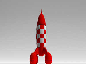tintin rocket 3D Print Model