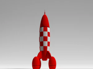 tintin rocket 3D Print Model