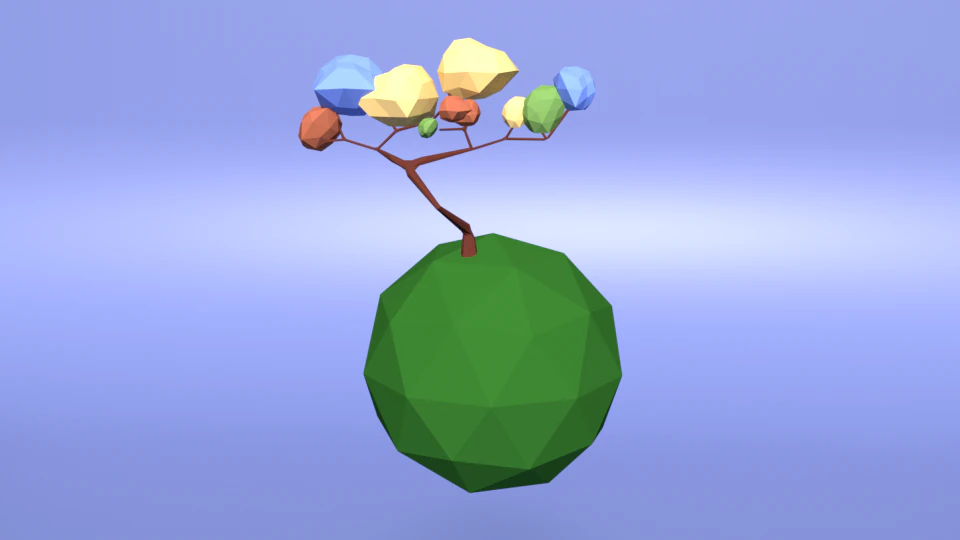 island tree 3D Model .c4d .max .obj .3ds .fbx .stl .blend 