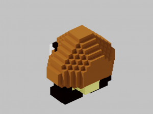 goomba voxel 3D-printmodel