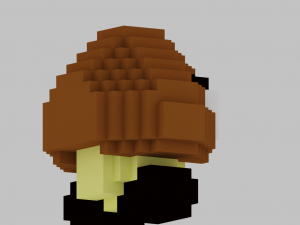 goomba voxel 3D-printmodel