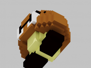 goomba voxel 3D-printmodel