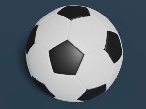 sports balls football-soccer basketball volleyball and beach ball Modèle 3D