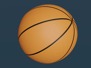 sports balls football-soccer basketball volleyball and beach ball 3D Model