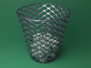 paper bin 3D 모델