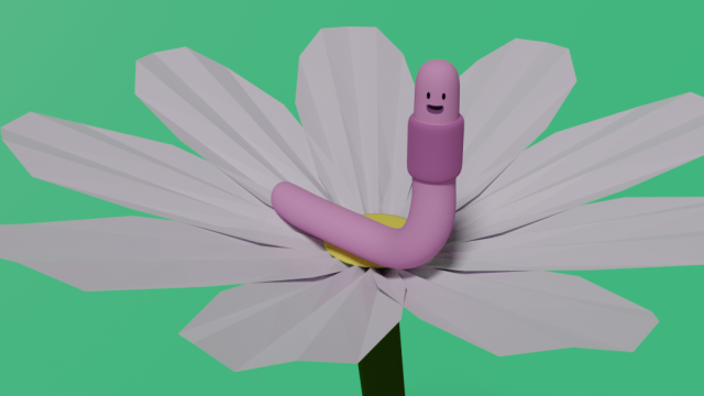 shelby adventure time worm 3Dモデル .c4d .max .obj .3ds .fbx .stl .blend