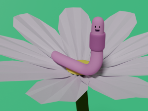 shelby adventure time worm 3D Model