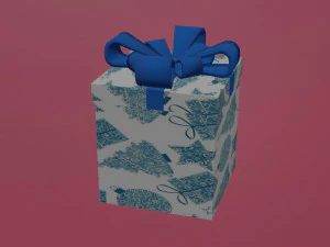 abrir animação de presente Modelo 3D