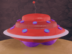 ufo - ovni clay 3D 모델