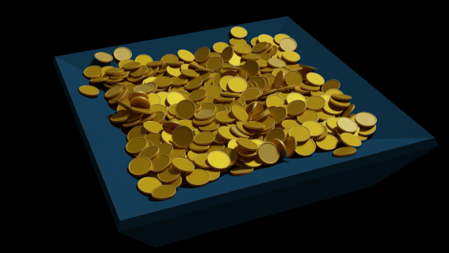 gold coin 3D Model .c4d .max .obj .3ds .fbx .stl .blend 