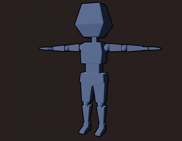 geometric character Modelo 3D .c4d .max .obj .3ds .fbx .stl .blend 