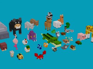 animals voxel 3D Model