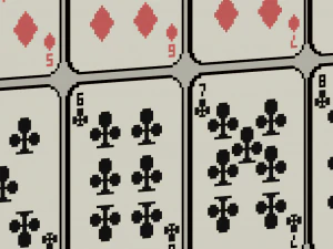 cartas voxel de pôquer Modelo de Impressão 3D