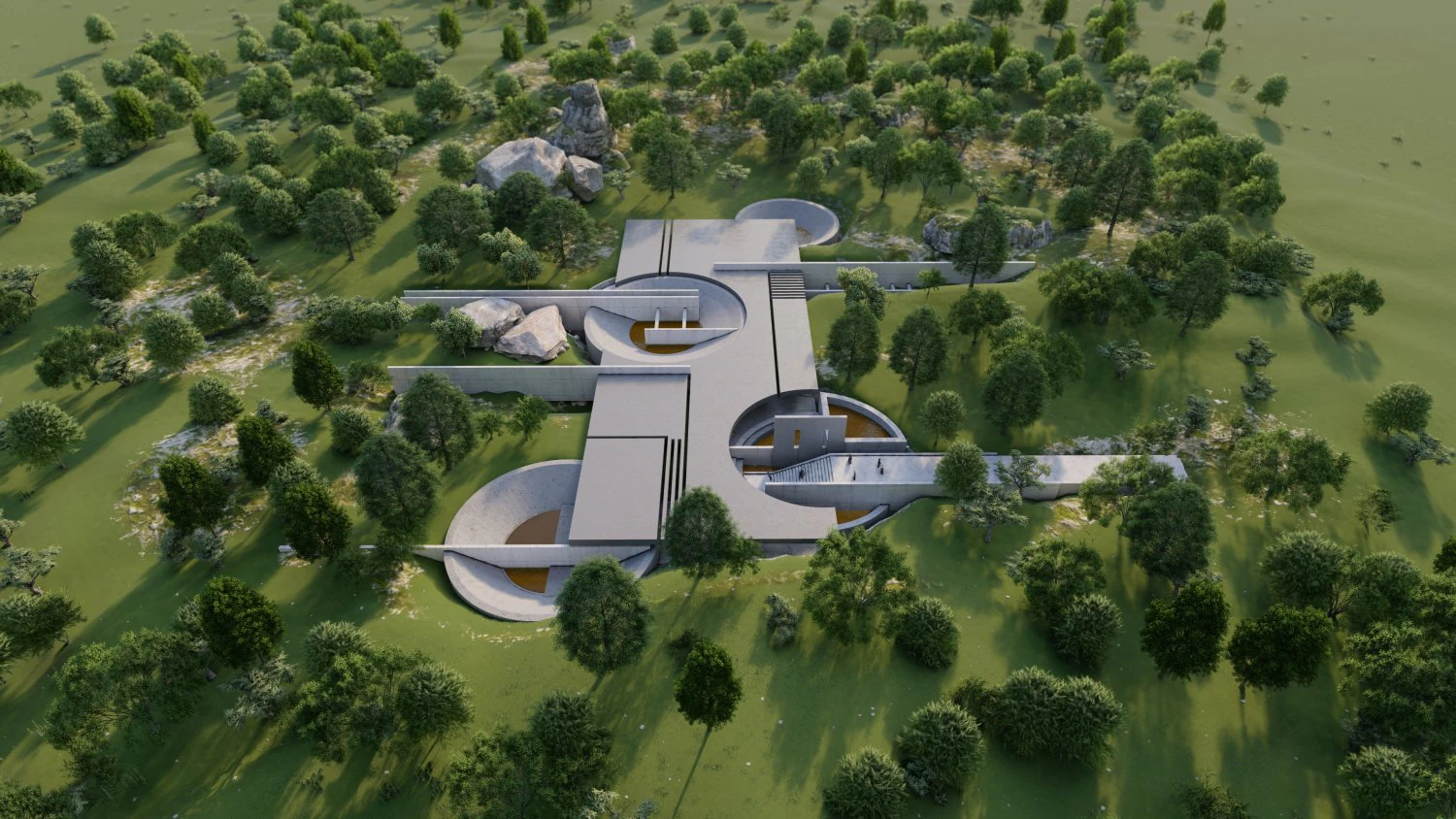 water museum 3D Model .c4d .max .obj .3ds .fbx .stl .blend