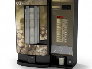 ekspres do kawy - złota kawa Model 3D