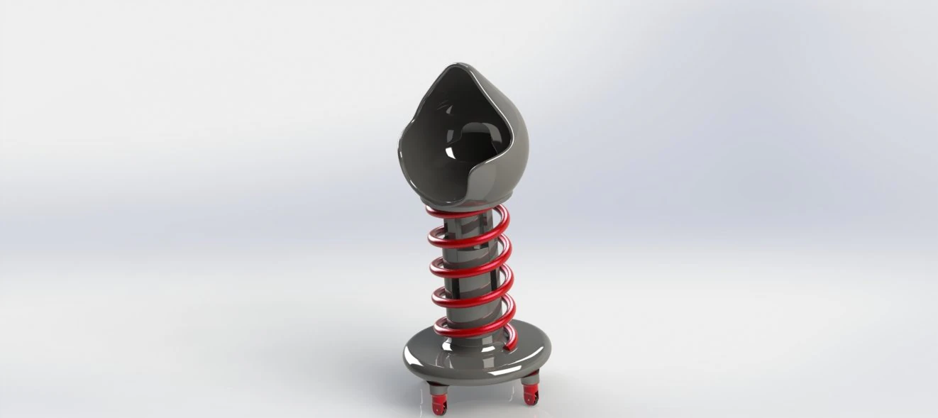 spring egg chair 3D Model .c4d .max .obj .3ds .fbx .stl .blend 