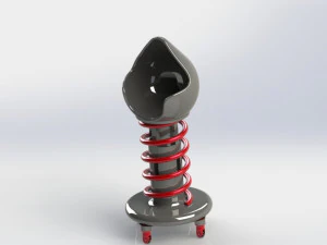 봄 달걀 의자 3D 모델