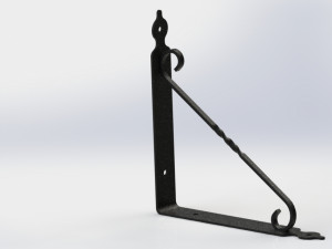 l type shelf holder 3D Model