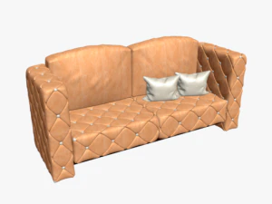 소파에 앉아 3D 모델