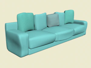부드러운 소파 3D 모델