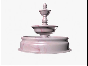 상수도-분수 3D 모델