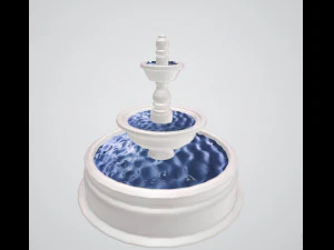 saluran air-air mancur Model 3D