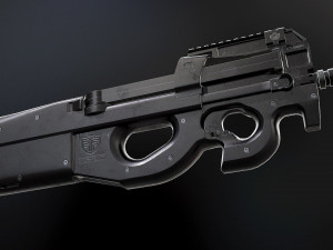 P90 gun Modèle 3D