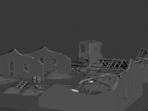 world war 2 and 1 war scene Modèle 3D