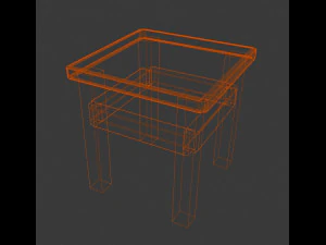 taburete sin respaldo Modelo 3D