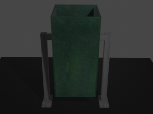 litter bin Modelo 3D
